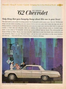 Vintage Print advertisement ad Car CHEVROLET CHEVY IMPALA 1962 4 door sedan ad - Picture 1 of 1