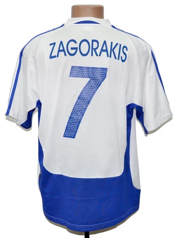 GREECE 2004/2005 AWAY FOOTBALL SHIRT ADIDAS SIZE L #7 ZAGORAKIS Cover