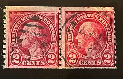 US Stamp; Scott 599A  Rotary Coil  Joint LP  (TYPE II)  USED W/PSE CERT. $400 VF - Image 1 of 4