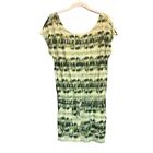 Apple Bottoms Women's Print Open Back Romper in Green - Size Large