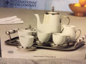 International Silver Co-Collezione Toscana 12 piece Coffee Set-NEW in BOX - Picture 1 of 7