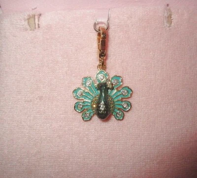 Juicy Couture павлин птица подвеска для браслет кристаллы показать величественный бирюзовый - Изображение 1 из 4