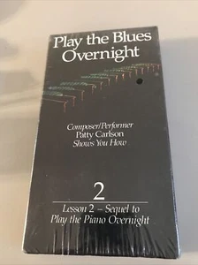 Play the Blues Overnight (VHS & Cassette,1987) Patty Carlson How to Play Piano - Picture 1 of 11