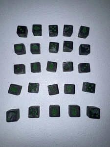 Warhammer 40000 40K Necrons Necron Würfel x25 OOP Top Zustand 11425 C - Bild 1 von 1