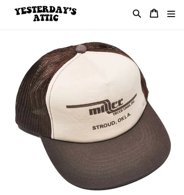 Vintage Miller Truck Lines Oklahoma Snapback - Imagem 1 de 3