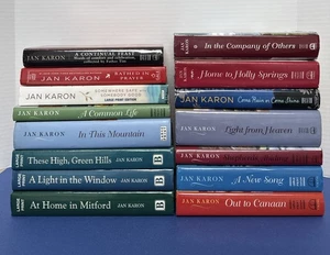 Lot Of 15 ~ HC & PB Books ~ Jan Karon ~ ~ ALL LARGE PRINT ~ AT HOME IN MITFORD - Picture 1 of 23