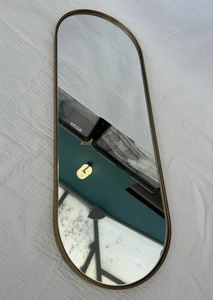 John Lewis Scandi Lozenge Gold Mirror 78cmx28cm - Picture 1 of 5