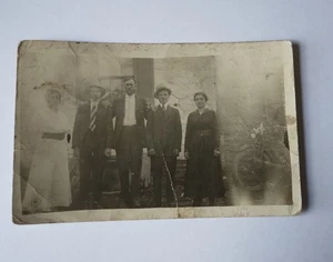 Foto postal de motocicleta familiar KY 1917 - Imagen 1 de 2