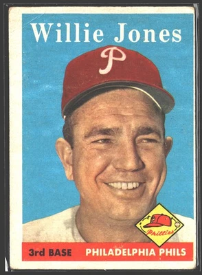 1958 Topps #181 Willie Jones - Image 1 of 2
