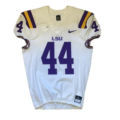 Футболка мужская Nike LSU Tigers Vapor неприкасаемая большая белая NCAA NO44 новая с ценниками - Изображение 1 из 4