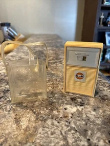 Vintage Gulf Oil Company Zapfsäule sechs Transistor AM Radio mit Gehäuse getestet/LESEN 👇 - Bild 1 von 19
