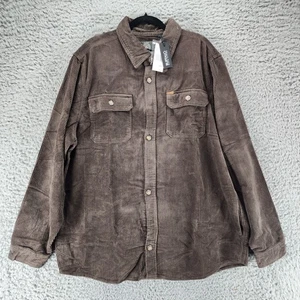 Chaqueta Buffalo David Bitton Para Hombres 3XL Marrón Chocolate Pana Chacket *NUEVA CON ETIQUETAS* - Imagen 1 de 12