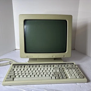 VTG Liberty Terminal Monitor Display with Power Cord and Keyboard - Powers On - Photo 1/6