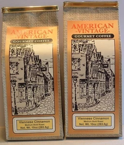 Viennese Cinnamon 2/ 10oz ground Dessert Coffee Fresh Roasted Dark Bold - Picture 1 of 8