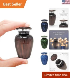 Mini Cremation Urn - Elegant Keepsake Memorial for Ashes, Compact Tribute - Picture 1 of 8