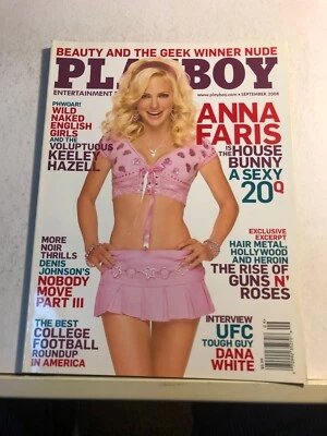 2953  Playboy Adult Magazine September 2008 Anna Farris - Image 1 of 3