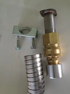 GenExhaust for Champion 3500/2800W Inverter Gen 1-1/2" QD steel exhaust ext(5ft) - Picture 1 of 6