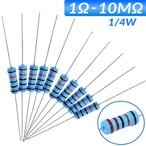 1/4W Big Power Metallfilmwiderstand±1% Metalloxid Widerstand Widerstände 1Ω-10MΩ - Picture 1 of 9