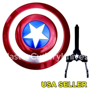 Escala 1:1 Capitán América Escudo Metal Réplica Vengador Cosplay Soporte Coleccionable - Imagen 1 de 9