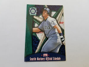 Seattle Mariners 1998 MLB Baseball Pocket Schedule - Pizza Hut