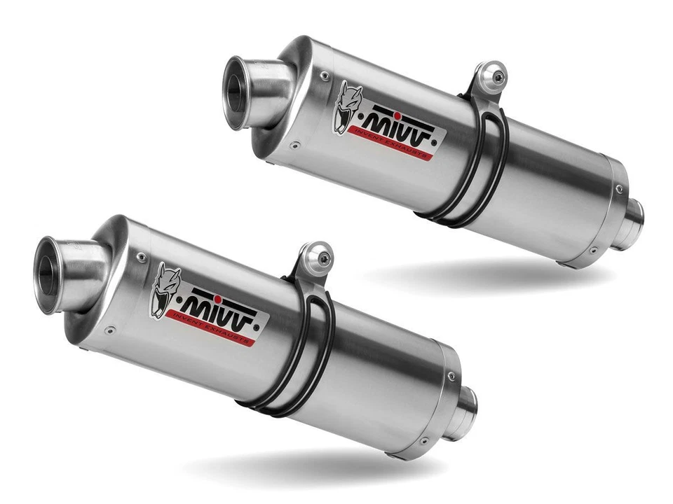 D.017.LX1 SILENCERS MIVV OVAL STAINLESS STEEL FOR DUCATI MONSTER 750 1999-2002 - Image 1 of 1