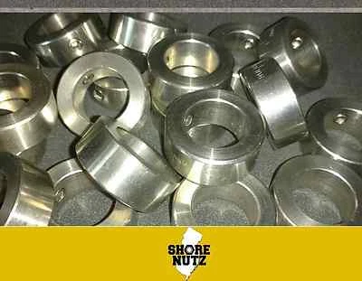 SHORENUTZ (25) 1/4" SHAFT SOLID STAINLESS STEEL SET SCREW COLLAR STOP SSC25