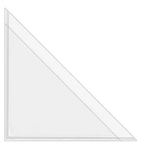 StoreSMART Peel and Stick Calendar Corners  Clear Plastic  500Pk - STB1336CL-500 - Picture 1 of 3