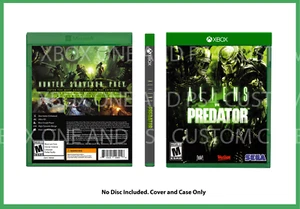 CUSTM REPALCEMENT CASE Aliens Vs. Predator Game XBOX NO DISC SEE DESCRIPTION - Picture 1 of 2