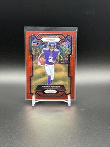 Jordan Addison 2023 Prizm Rookie Red No Huddle Vikings RC /70 - Bild 1 von 2