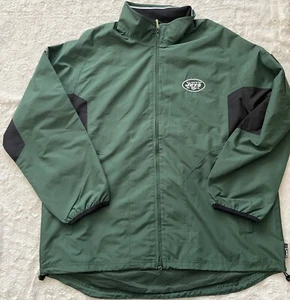 Men’s Reebok Xl NFL Team Apparel New York Jets Jacket Raincoat Windbreaker - Picture 1 of 7