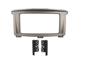 Kit de fascia de coche doble din con soportes plateados para Lexus serie LX LX470 03-07 - Imagen 1 de 1