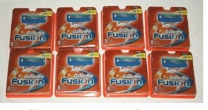 64 Gillette Fusion Rasierklingen Patronen 8*8 Packungen Minen Rasierer authentisch - Bild 1 von 4