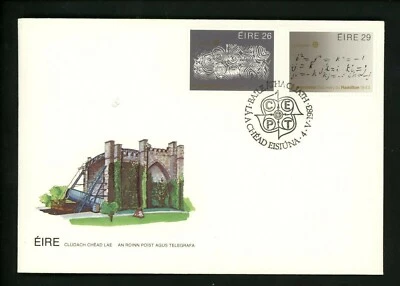 Postal History Ireland FDC #561-562 Europa weather science technology 1983 - Image 1 of 4