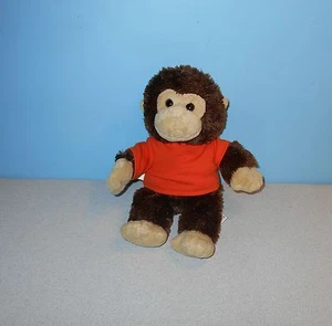 10" Aurora Cocoa Monkey Plush in Promo Orange Longaberger Embroidery Shirt - Picture 1 of 2