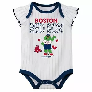 Body bambina MLB Boston Red Sox Creeper pezzo unico taglia 12 mesi - Foto 1 di 1