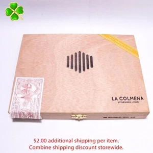 Warped La Colmena Amado No. 44 Caja de cigarros de madera vacía 9,25" x 6,75" x 1,25" - Imagen 1 de 11