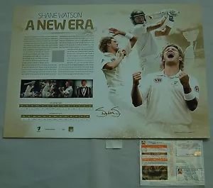 SHANE WATSON HAND SIGNED A NEW ERA PRINT LIMITED EDITION OFFICIAL CLARKE SMITH - Picture 1 of 1