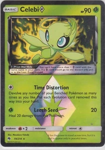 Pokemon TCG SM Lost Thunder 19/214 Celebi Prism Star Rare Card - Picture 1 of 1