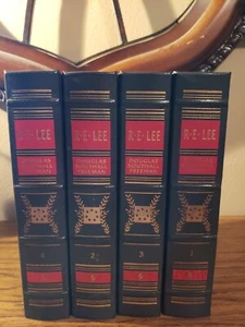 Easton Press 150th Annv Ed. R E LEE A Biography Douglas Southall Freeman 4 vols - Picture 1 of 12