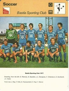 Tessera Sportscaster 1977-79, #39.19 Calcio, Bastia Sporting Club - Foto 1 di 1