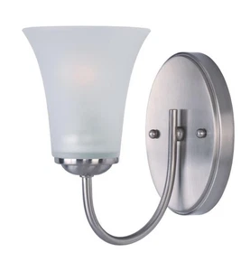 NICE! Maxim Lighting 10051FTSN Logan Wall Sconce Modern Style 5 Inches - Picture 1 of 4