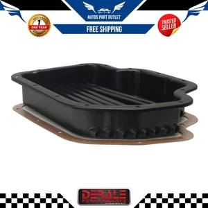 Pan de aceite de transmisión Derale 14201; bandeja de enfriamiento de acero negro para Chevy TH400 - Imagen 1 de 6