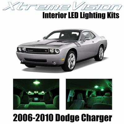 LED interior XtremeVision para Dodge Challenger 2006-2010 (5 piezas) verde Foto 1 de 4