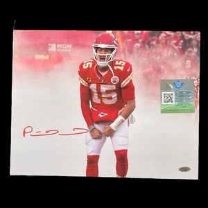"Foto grande autografiada por Patrick Mahomes #15 11x14"" holograma certificado de autenticidad KC Chiefs" - Imagen 1 de 12