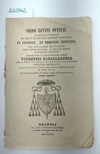 ORDO Sipontina 1878 NAPOLI Arcivescovo TAGLIALATELA Directorium Storico - Foto 1 di 9