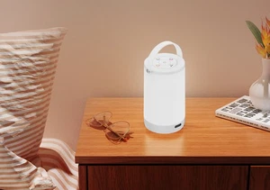 Dimmbare Nachttischlampe Tischlampe Kabellos Outdoor 3000K & RGB Farbwechsel Nac - Bild 1 von 7