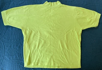 CAMISA VINTAGE AÑOS 90 VERDE LIMA, CUELLO ALTO, CALLES DE LA CIUDAD DE SAN FRANCSICO L Foto 1 de 4