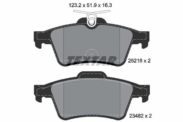 Juego Pastillas Freno Traseras Textar Para Peugeot 508 508 Sw Foto 1 de 1