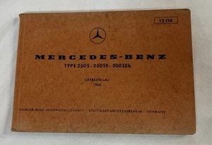 Mercedes Benz W108 250S 250SE 300SEb Ersatzteilkatalog Catalog A 1965, 12110 - Bild 1 von 7