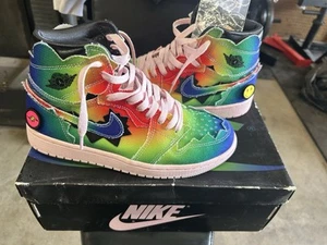 Size 6.5 - Jordan 1 Retro OG High x J Balvin Tie Dye - Picture 1 of 11